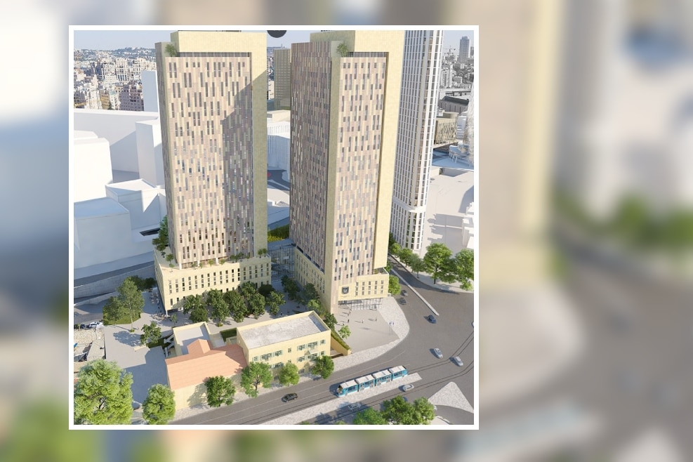 קריית הממשלה המחוזית ברובע הכניסה לירושלים // הדמיה: קולקר קולקר אפשטיין אדריכלים, Arceffect
