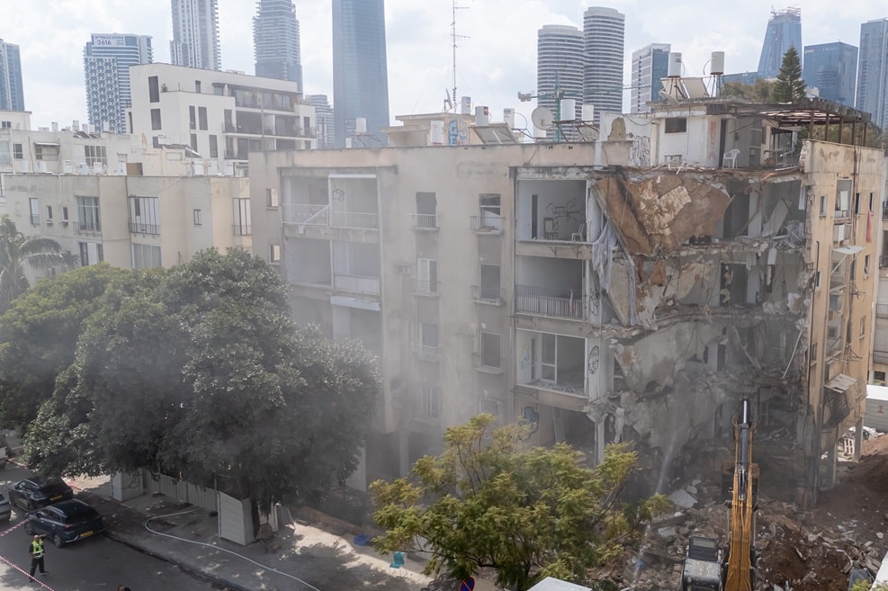 אירוע הריסה זבוטינסקי 152 תל אביב // צילום: עופר תמרי