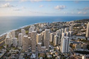 תוכנית חברת הכשרת היישוב במתחם עוזיהו // הדמייה: משה צור אדריכלים