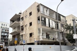 לואי מרשל תל אביב לאחר הפגיעה // צילום: יח"צ