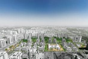 שכונת האקליפטוסים באר יעקב // הדמיה: קורין אדריכלים