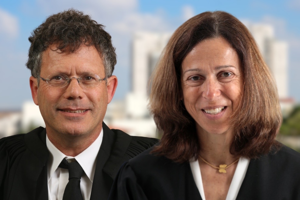 מימין: השופטת רות רונן והשופט יצחק עמית // צילום: הרשות השופטת