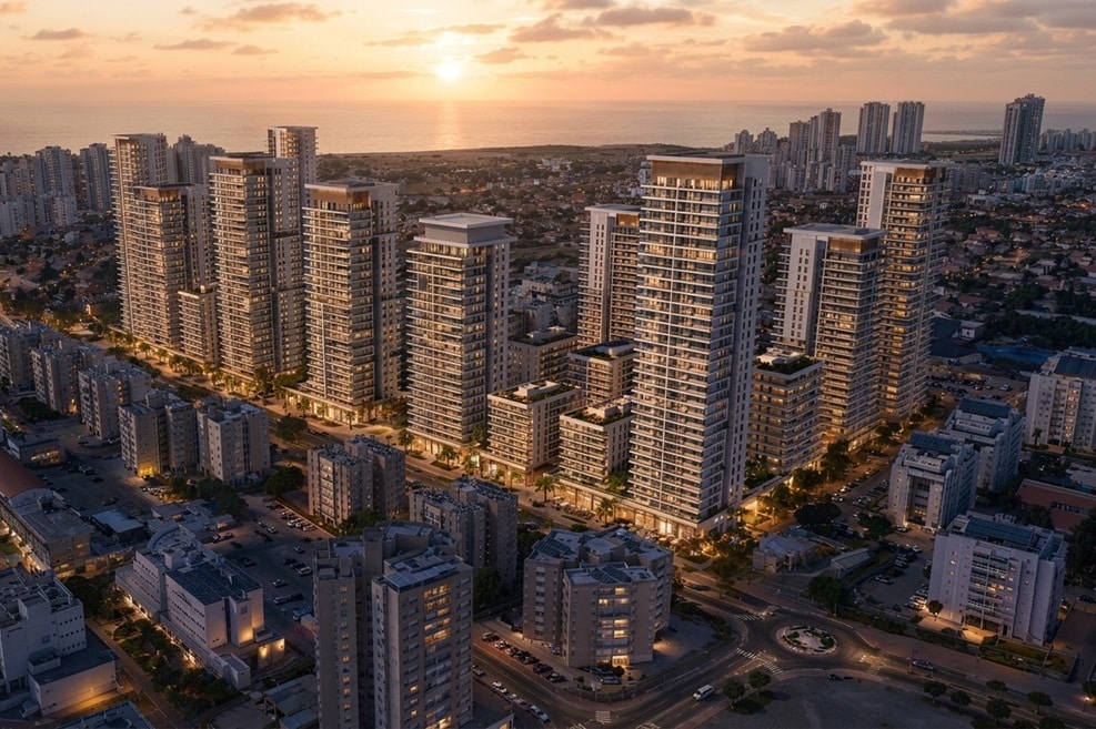 שכונת אפרידר באשקלון // הדמיה: גורדון אדריכלים ומתכנני ערים