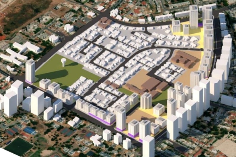 תכנית אשכול רמלה // הדמיה: לרמן בן שושן