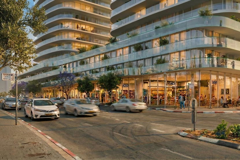שכונת בת גלים בחיפה // הדמיה: שורץ בסנוסוף אדריכלים// ההדמיות הינן ראשוניות ולהמחשה בלבד. בלתי מחייבות וכפופות לאישור מוסדות התכנון.